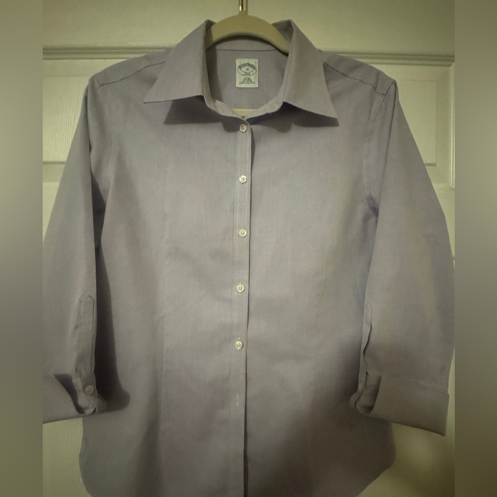 Brooks Brothers Lavender Fitted Shirt Size 10